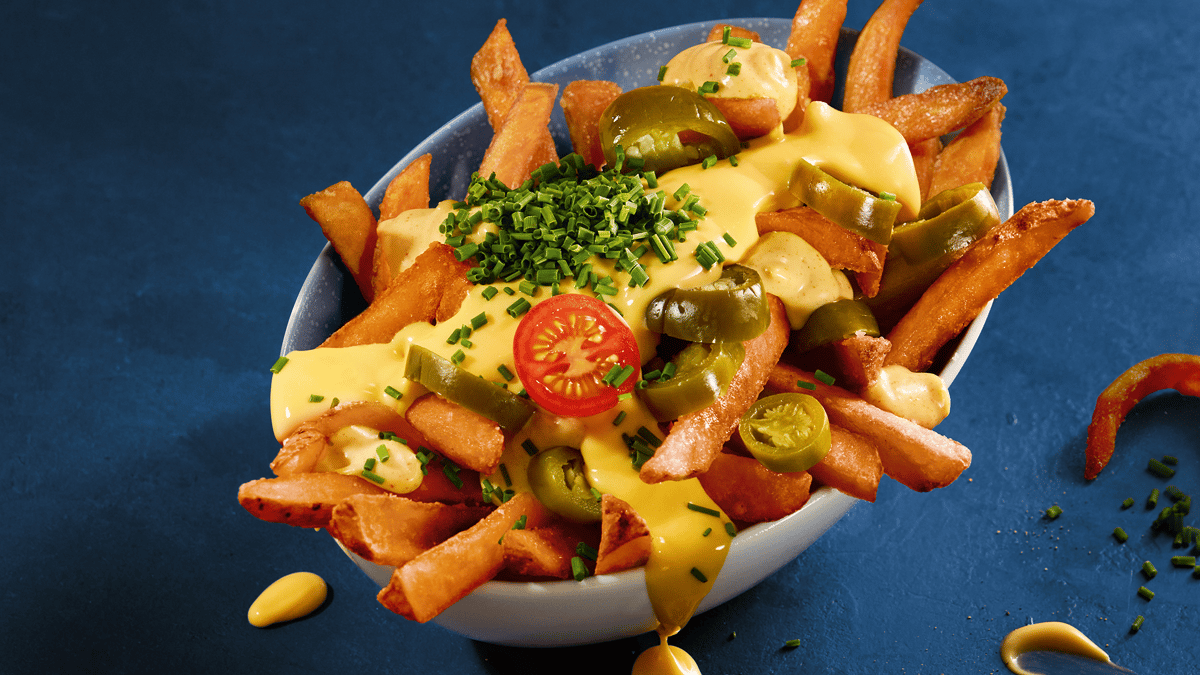 SÜSSKARTOFFEL CHILI CHEDDAR FRITTEN