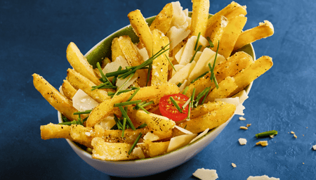 KNOBLAUCH KÄSE FRITTEN