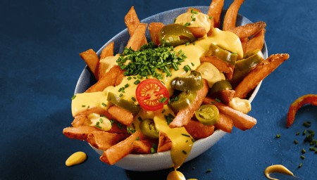 SÜSSKARTOFFEL CHILI CHEDDAR FRITTEN